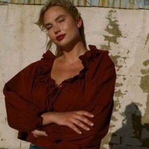 Doen Jules Blouse in Mahogany